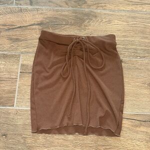 Princess Polly Chocolate Brown Low Rise Mini Skirt